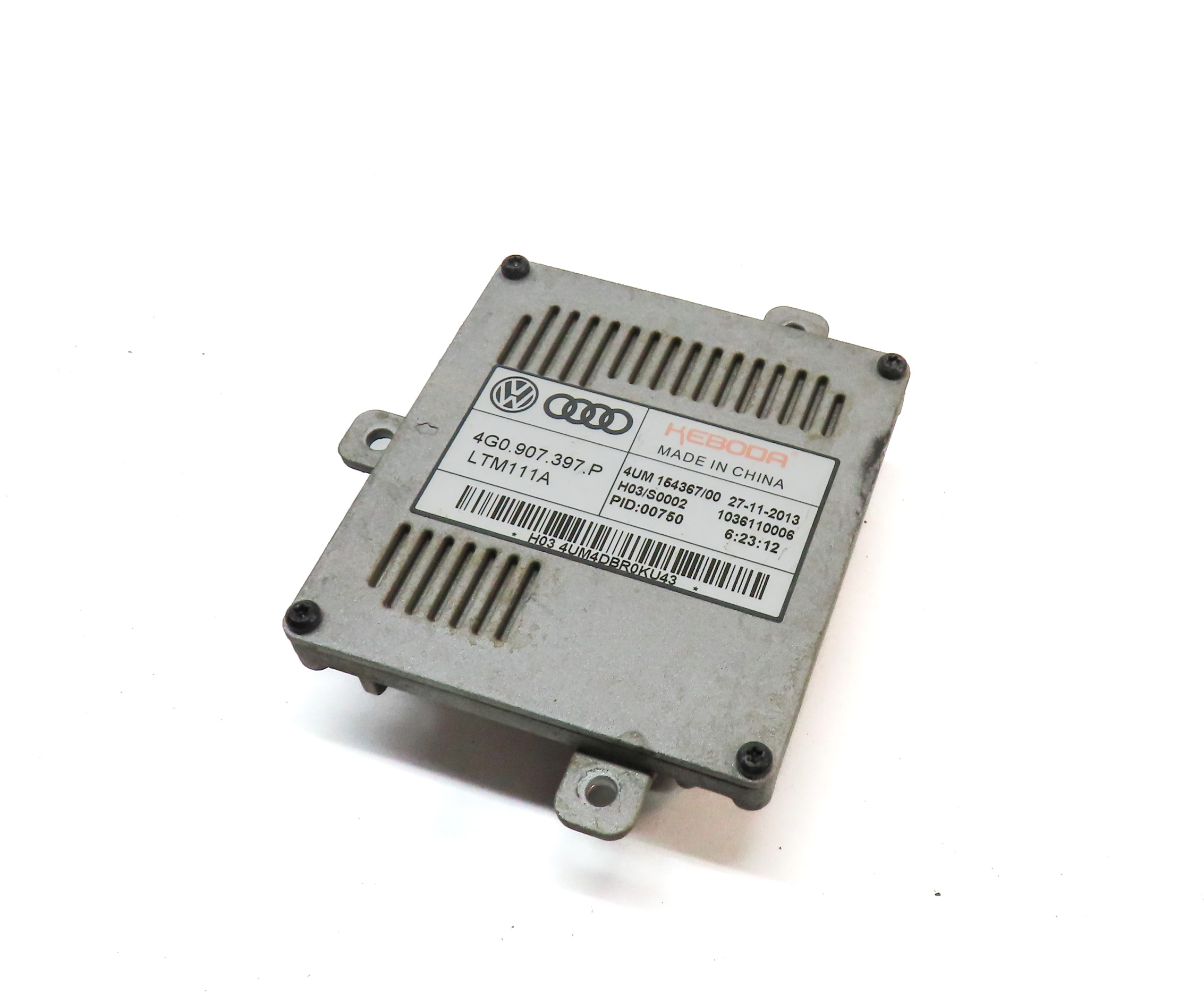 2014 AUDI A6 (C7 4G) FRONT RIGHT PASSENGER DAYTIME RUN LAMP DRL BALLAST MODULE — exact item pictured